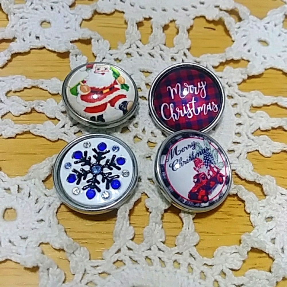 Christmas Snap Buttons standard size - Snap Chunks